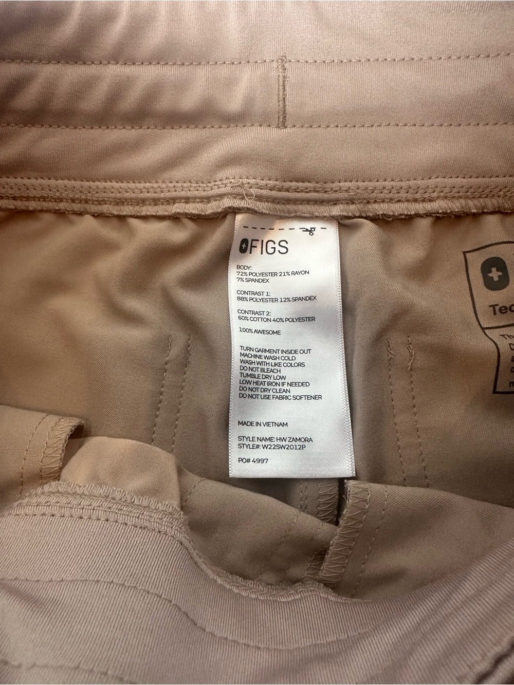 Figs Beige jogger size xs - Picture 5 of 10